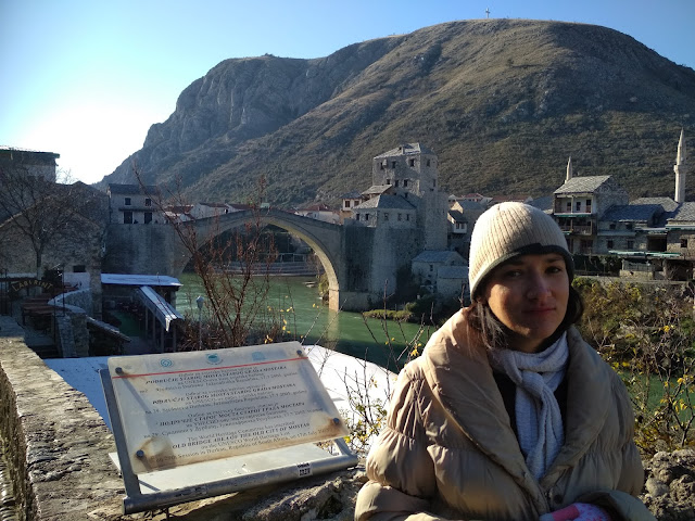 Pencil Drawing (The Making of): Outfit Post + Illustration (location Mostar, Bosnia and Herzegovina, old town and bridge)