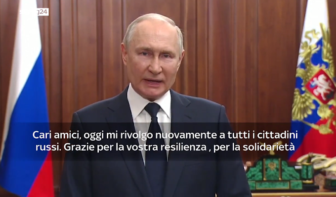 Putin: 'Non hanno spaccato la Russia. Wagner in esercito o a Minsk'