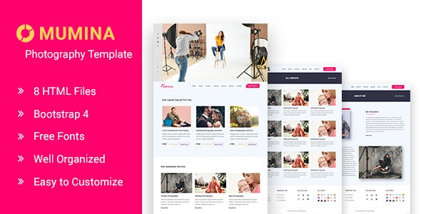 Photography and Portfolio HTML Template 