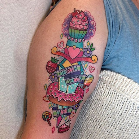 The Vibrant, Spirited Tattoos of Pinkworker Roberto Euán