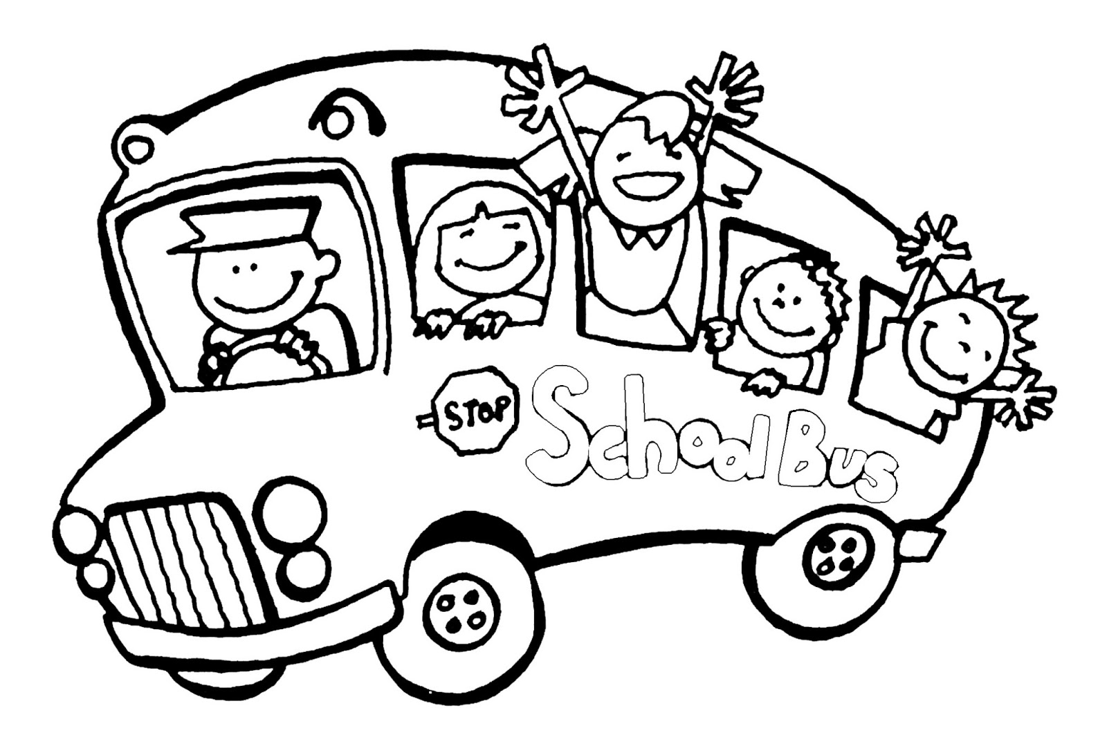 Bus Coloring Pages