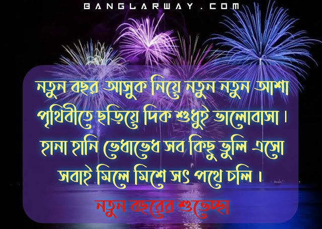 নতুন বছরের শুভেচ্ছা বার্তা ছবি