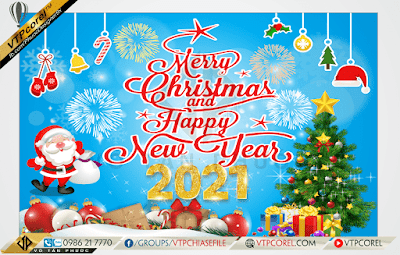 Phông nền giáng sinh - Merry Christmas and Happy New Year 2021