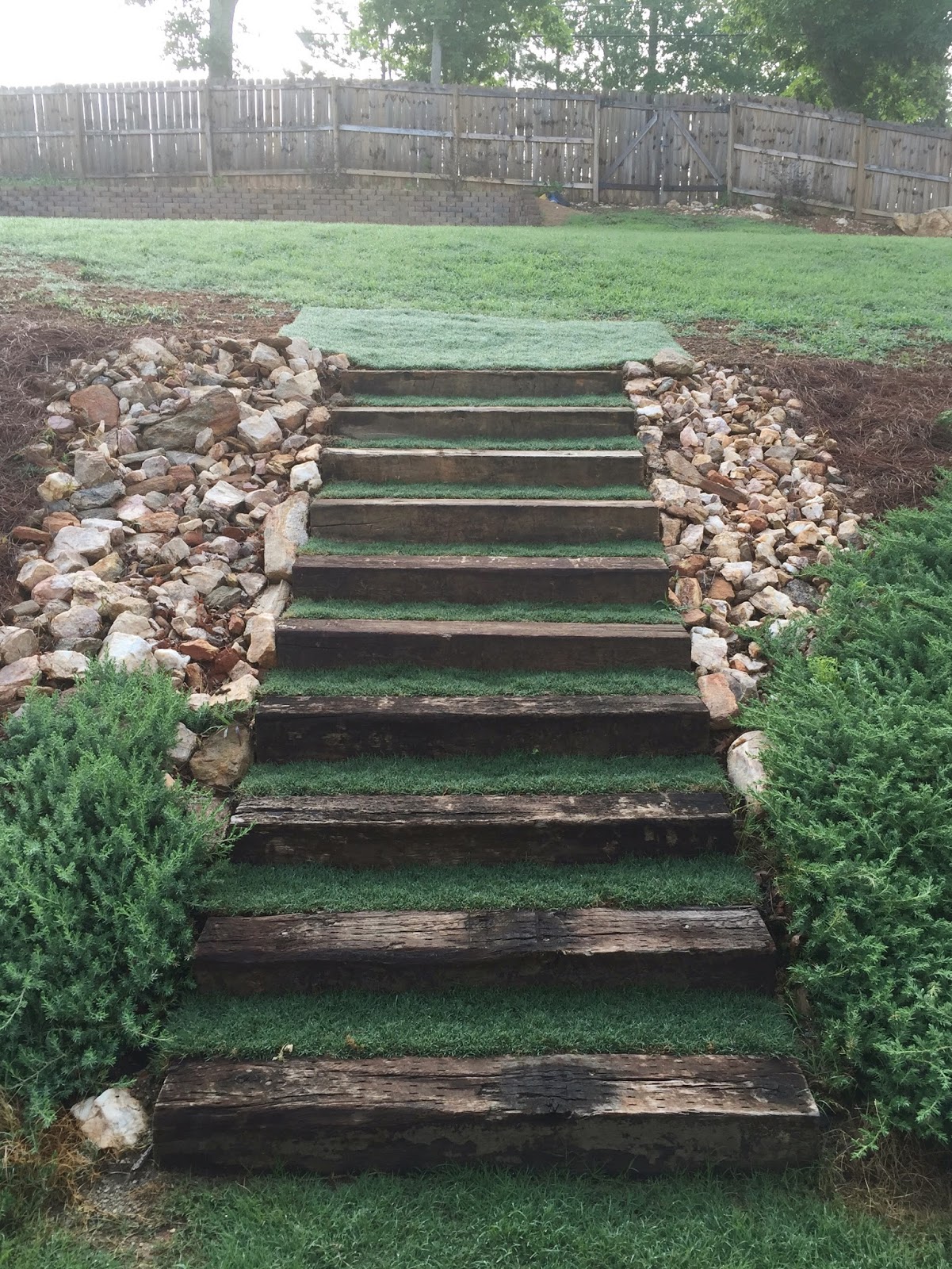 The Counting Courseys: outdoor stairs update