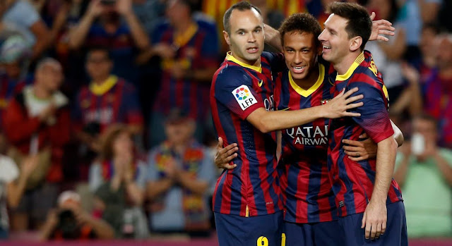 Bolamania.id - Cobaan Bertubi-buti Menerpa Sang Raksasa Spanyol, Mulai Dari Neymar, Messi Sampai Iniesta - 