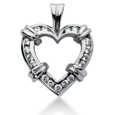 Diamond Heart Pendants Collection