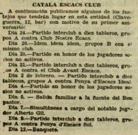 Recorte de El Diluvio, 22/1/1933