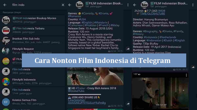 Cara Nonton Film Indonesia di Telegram