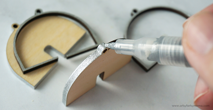 Wood Rainbow Earrings