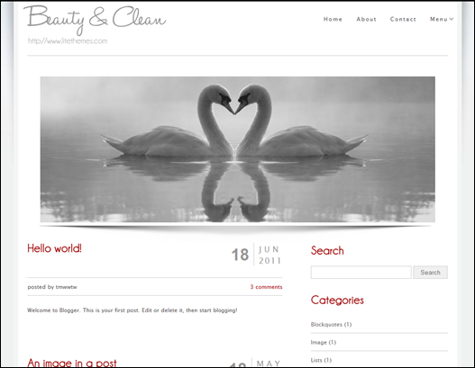 Beauty & Clean Blogger Teması