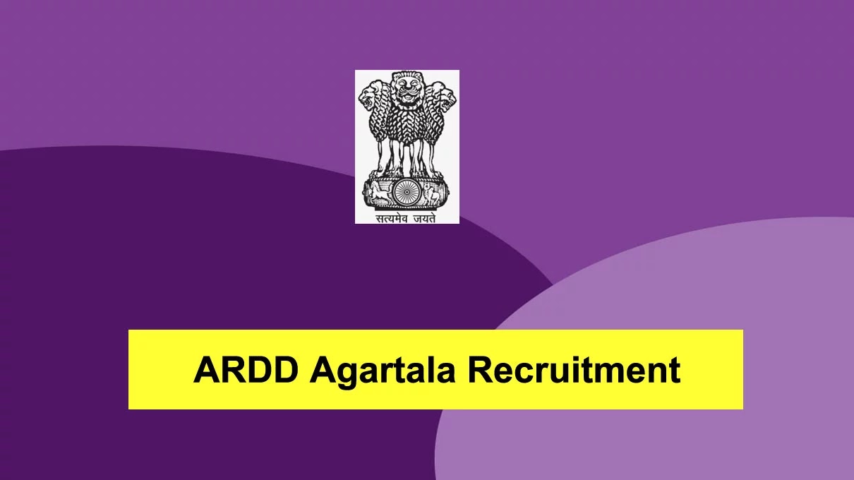 ARDD-Agartala-Recruitment