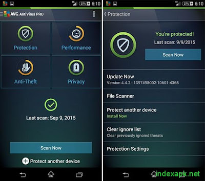 تحميل تطبيق الحماية المدفوع لأندرويد :AVG Antivirus Pro