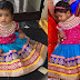 Baby in Sky Blue Lehenga