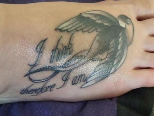 Writing Tattoos are very popular and you have to agree that they do look 