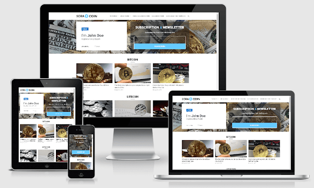 Sora Coin - Beautiful Responsive Blogger Template