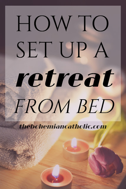 bohemian catholic pinterest pin spa day retreat from bed