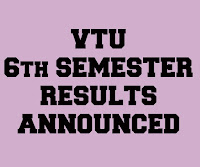 VTU Results 6th Semester B.E July 2015 Announced