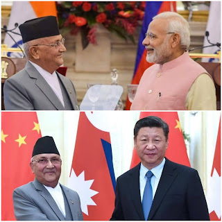 Modi,kp sharma oli, Jinping, indo-nepal,nepal-china