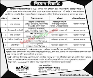 HAMKO CORPORATION LIMITED  Position : Sub Assistant Engineer