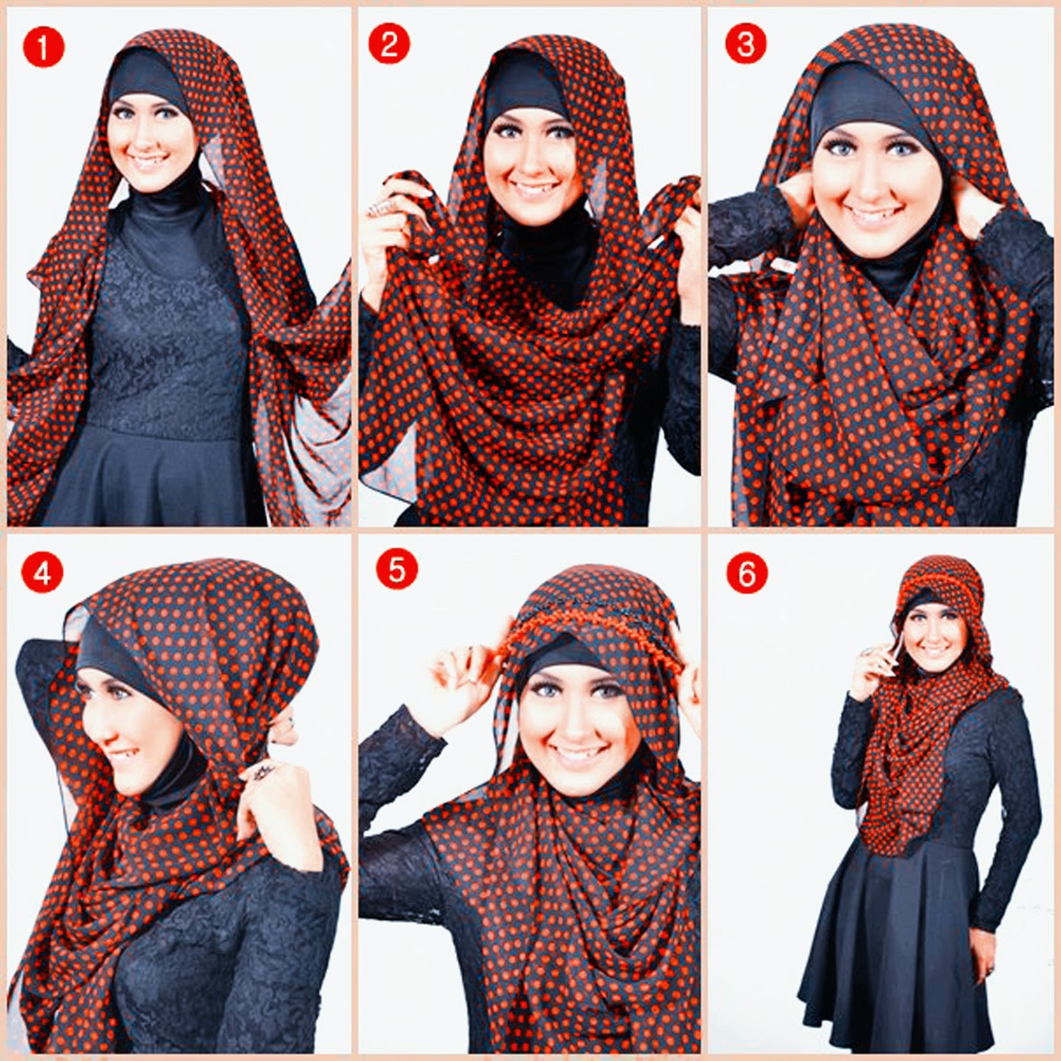 Tutorial Hijab Segi Empat Warna Hitam Tutorial Hijab Paling Dicari