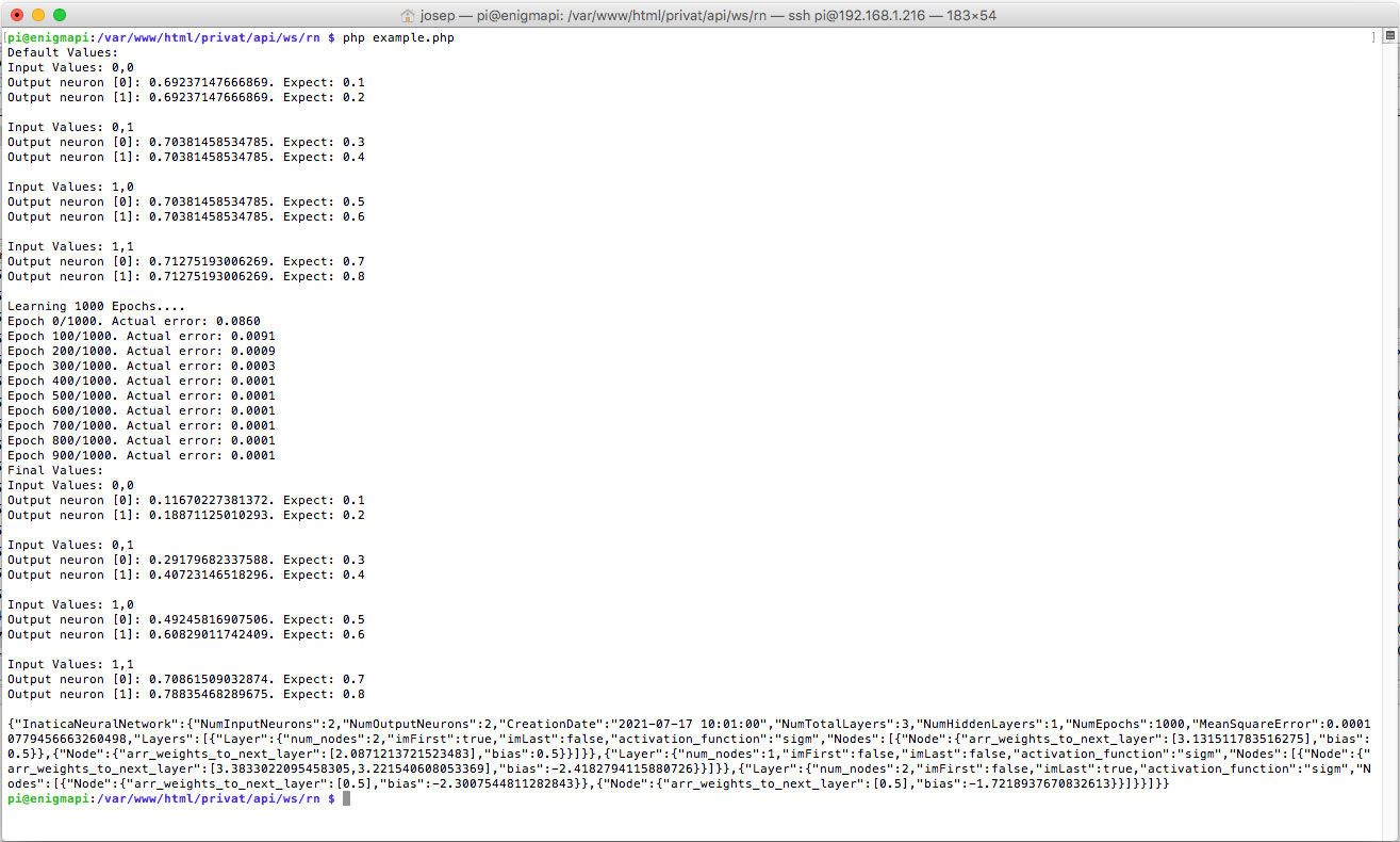 Machine Learning en PHP y Raspberry pi