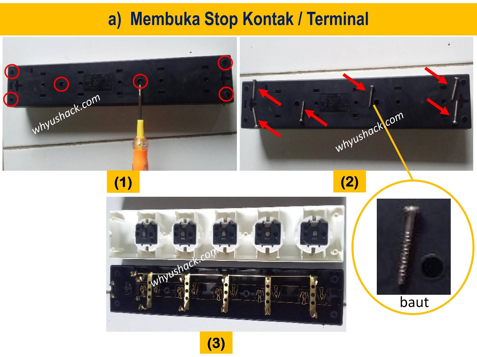 Cara Mudah Merakit Stop Kontak Terminal 1