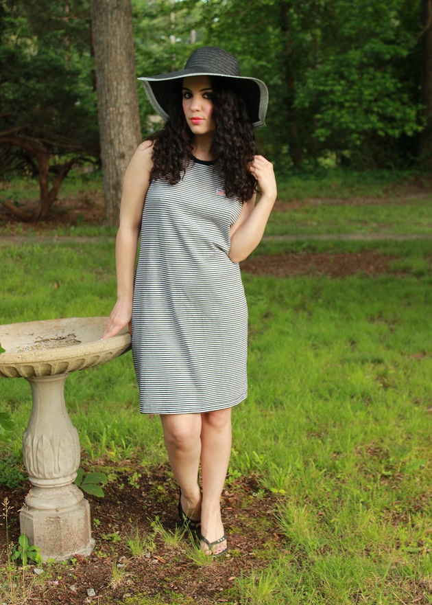 Black & White Striped Dress