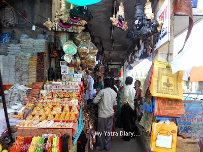 A peep inside a shop at Tirupati Balaji Temple, Andhra Pradesh