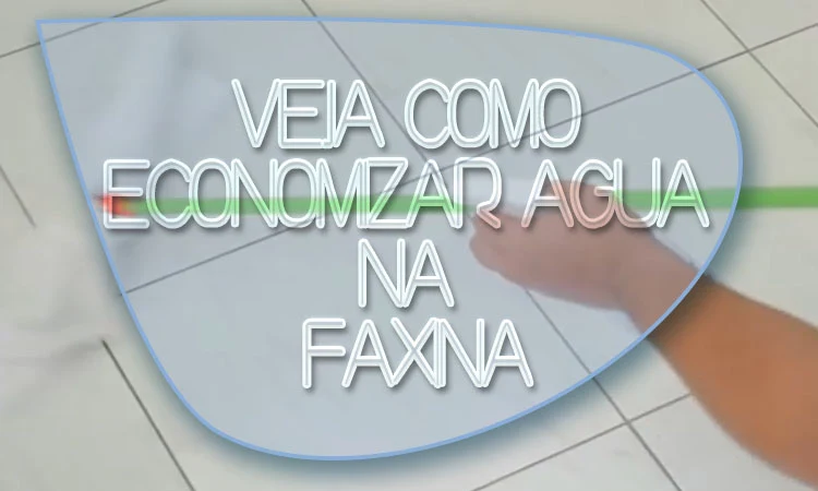 economizar água, faxina com menos agua