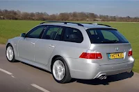 Rear View of the 2007 BMW 5-Series Touring (E61)