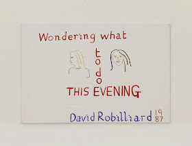 David Robilliard, Wondering What to Do this Evening, 1987, acrylic on canvas. Photograph: Paul Knight. Courtesy collection Chris Hall. © The Estate of David Robilliard. All rights reserved. DACS 2014.          