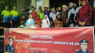 Hari Bhakti ke 69 Imigrasi,  Dimeriahkan Dengan Bersepeda Ria Dan Bhakti Sosial