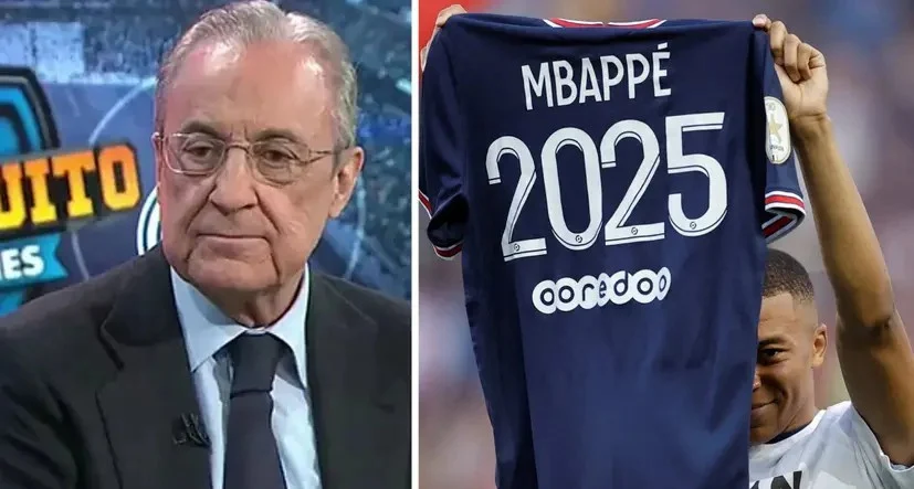 Florentino Perez leaves door open for Mbappe signing in 2025 on one condition