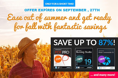 Ashampoo end of summer sales event, discount coupon codes