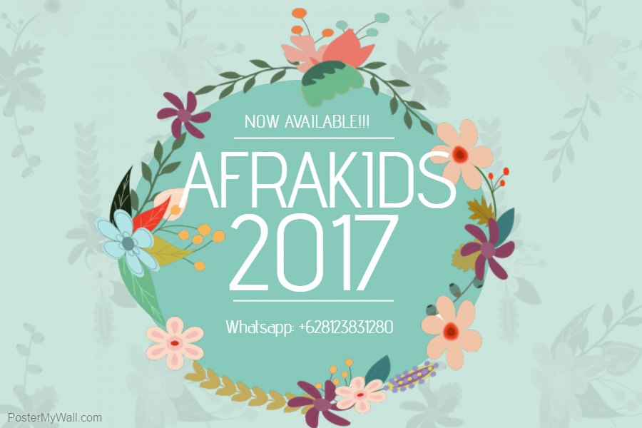 Katalog Afrakids 2017, Telp/SMS/WA 0815-5576-2565