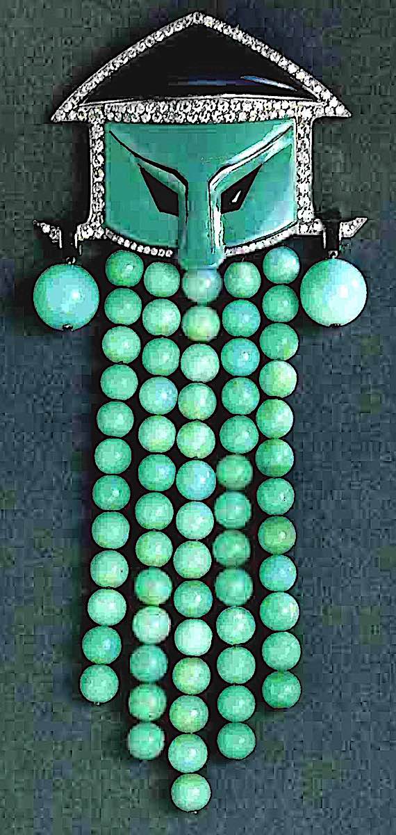 art deco jewelry 1920s in turquois and teal