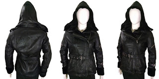 Once Upon A Time Emma Swan Black fur leather Jacket