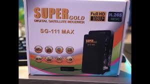 احدث سوفت وير SUPER GOLD SG-111MAX يدعم سيرفر Nashare والقنوات الصوتية