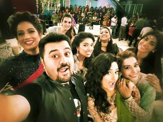 Sanam Jung Eid Show Pre Recording Pictures 