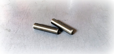 Custom Ultra Fine Threaded Studs In 18-8 Stainless Steel - 5/16-32 X 1-1/4 Chamfered On Both Sides