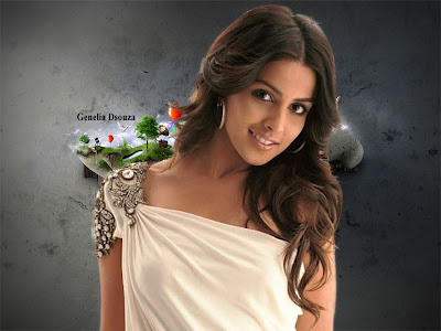 Genelia Dsouza Beautiful Wallpaper 2012