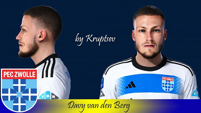 PES 2021 Davy van den Berg Face