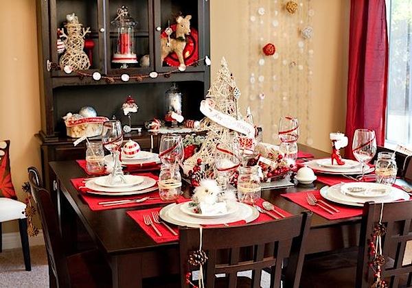 Dekorasi Meja Makan Untuk Natal dengan Tema Vintage 