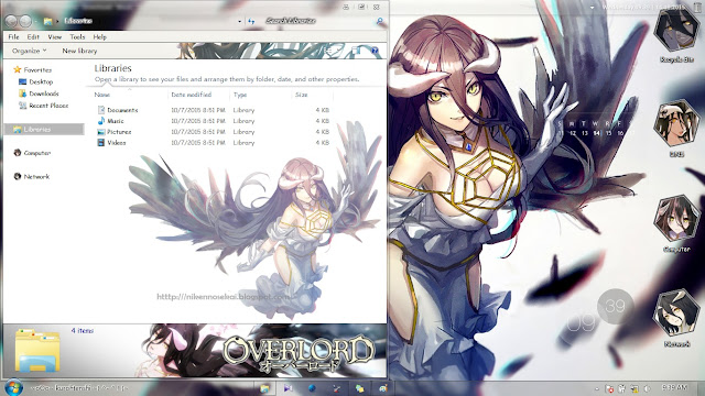 Theme Windows 7 & Windows 10 Albedo "Overlord"