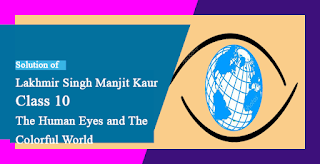 Solutions of The Human Eye and The Colourful World Lakhmir Singh Manjit Kaur VSAQ, and SAQ Pg No. 269 Class 10 Physics