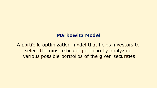 A portfolio optimization model that helps investors to select the most efficient portfolio by analyzing various possible portfolios.