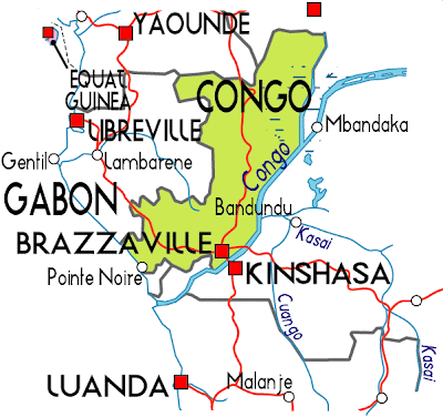 Mapa de Congo Mundo