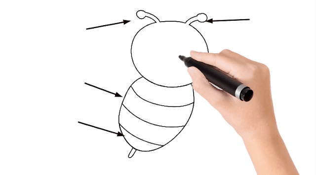 How To Learn & Draw A Bumble Bee. 