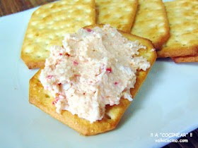 Paté de gambas y palitos de cangrejo