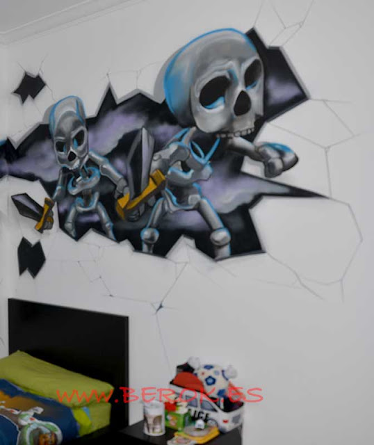 graffiti clash royale cementerio